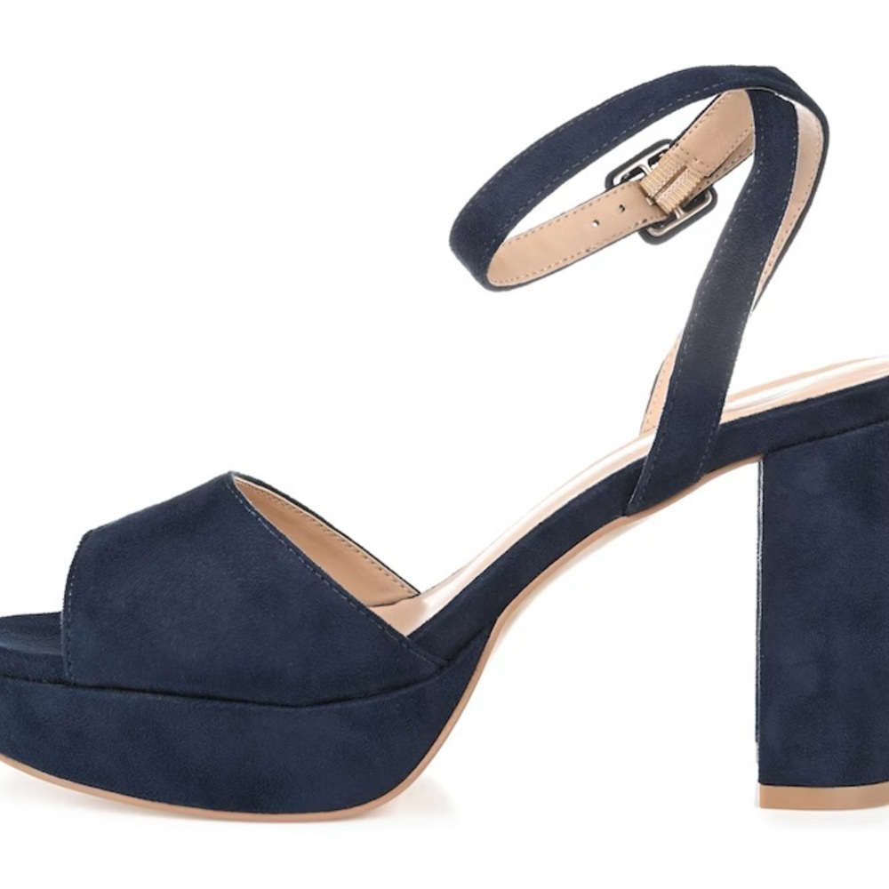 JOURNEE COLLECTION NAIRRI NAVY PLATFORM SANDAL